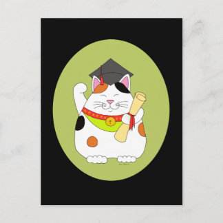 Maneki-Neko-Skala Ankündigungspostkarte