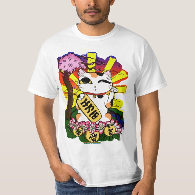 Maneki Neko T-Shirt (Vorderseite)