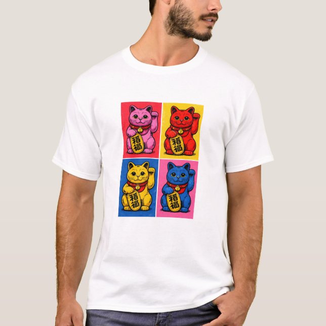 Maneki Neko T-Shirt (Vorderseite)