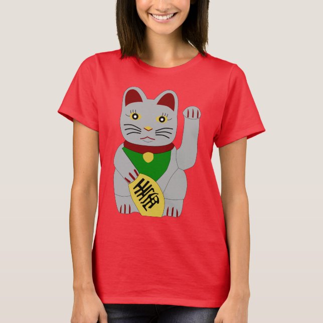 Maneki Neko T-Shirt (Vorderseite)