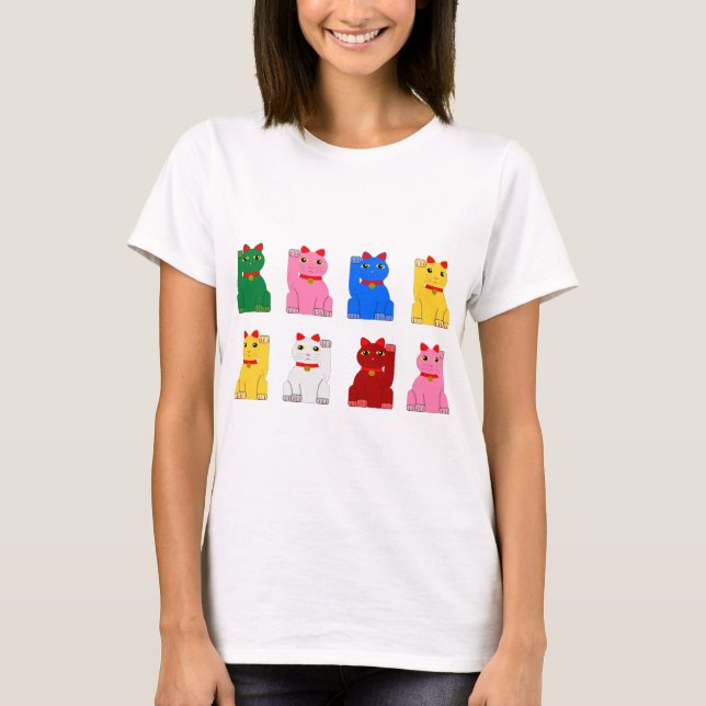 Maneki Neko T-Shirt (Vorderseite)