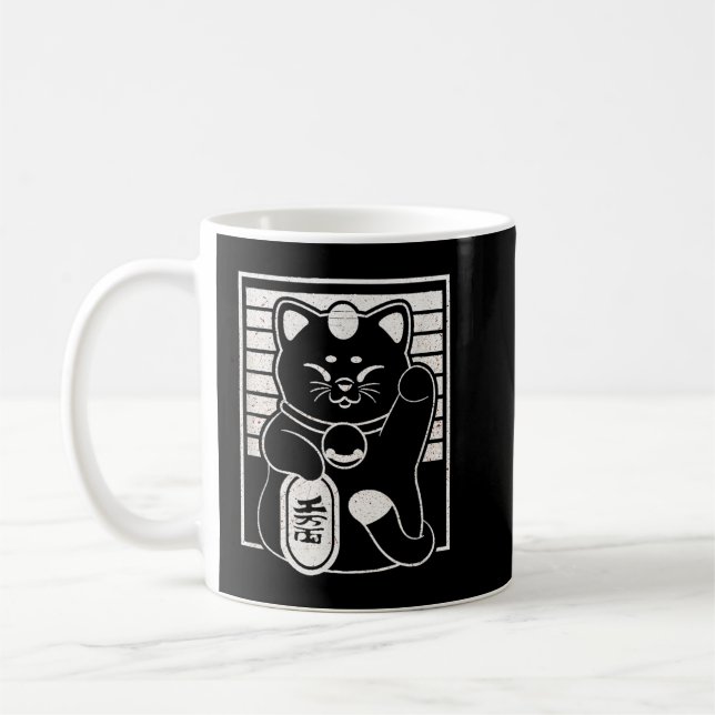 Maneki nekos lucky cats japanese style anime desig kaffeetasse (Links)