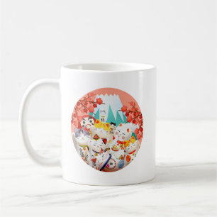 Manekineko Hanami Party Kaffeetasse