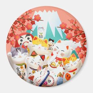 Manekineko Hanami Party Magnet