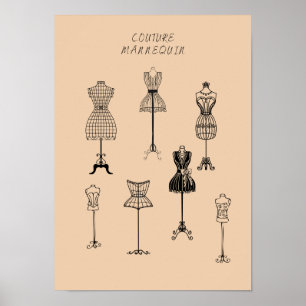 Manequins Vintag Poster