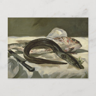 Manet Aal and Red Mullet, 1864 Postkarte