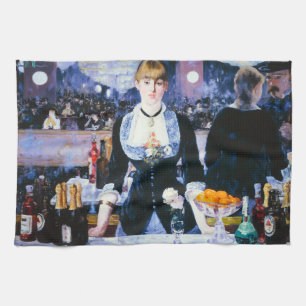 Manet Bar at the Folies Bergere Kitchen Handtuch