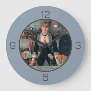 Manet Bar at the Folies-Bergère Party Collection Große Wanduhr