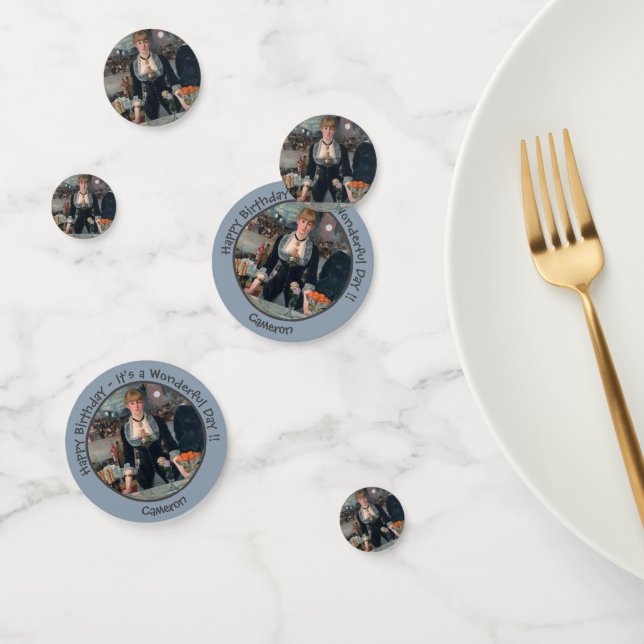 Manet Bar at the Folies-Bergère Party Collection Konfetti (Gruppe)