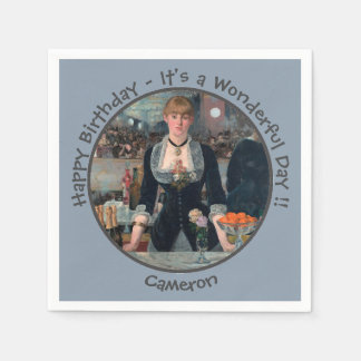 Manet Bar at the Folies-Bergère Party Collection Serviette