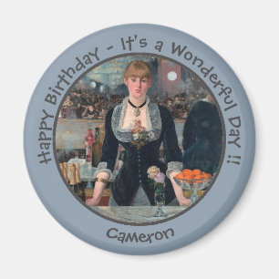 Manet Bar bei der Folies-Bergère Party Collection Magnet