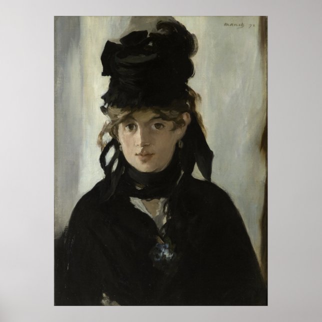 Manet Berthe Morisot mit Bouquet von Violets Poster (Vorne)