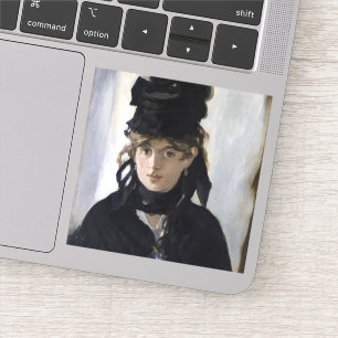 Manet - Berthe Morisot mit einem Blumenstrauß Aufkleber