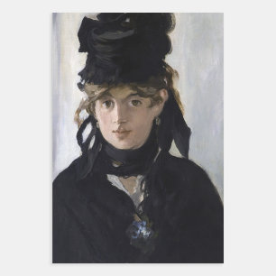 Manet - Berthe Morisot mit einem Blumenstrauß Geschenkpapier Set