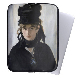Manet - Berthe Morisot mit einem Blumenstrauß Laptopschutzhülle