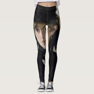Manet - Berthe Morisot mit einem Blumenstrauß Leggings