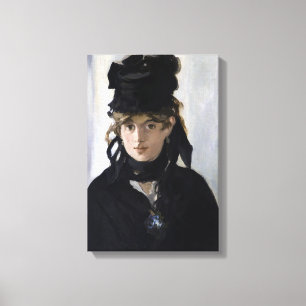 Manet - Berthe Morisot mit einem Blumenstrauß Leinwanddruck