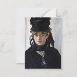 Manet - Berthe Morisot mit einem Blumenstrauß Mitteilungskarte