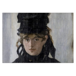 Manet - Berthe Morisot mit einem Blumenstrauß Schneidebrett