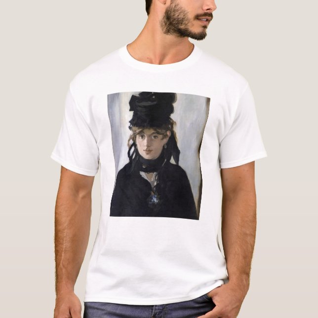 Manet - Berthe Morisot mit einem Blumenstrauß T-Shirt (Vorderseite)