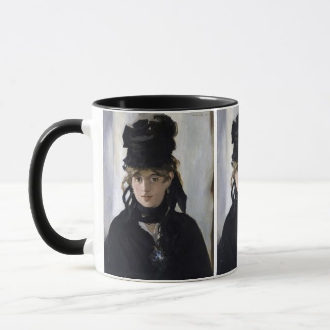 Manet - Berthe Morisot mit einem Blumenstrauß Tasse (Links)