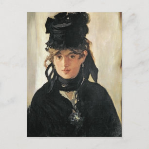 Manet   Berthe Morisot mit einem Bouquet aus Viole Postkarte