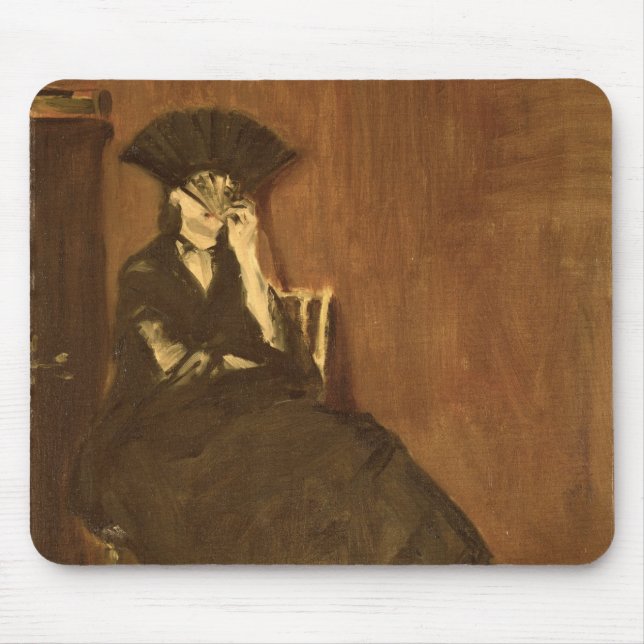 Manet | Berthe Morisot mit einem Fan, 1872 Mousepad (Vorne)
