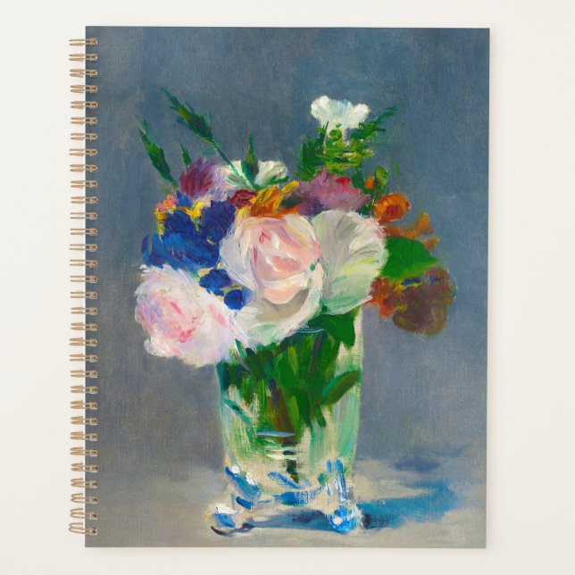 Manet-Blume in einer Crystal Vase Planer (Vorderseite)