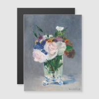 Manet - Blume in einer Kristallvase Magnetkarte