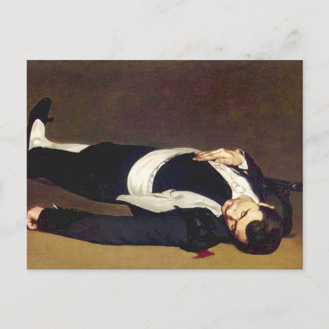 Manet Dead Matador Postcard Postkarte (Vorderseite)