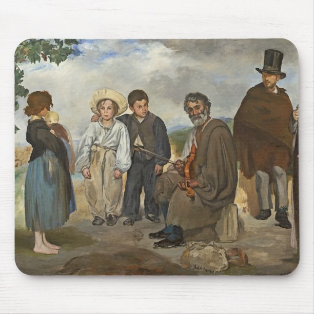 Manet | der alte Musiker, 1862 Mousepad (Vorne)