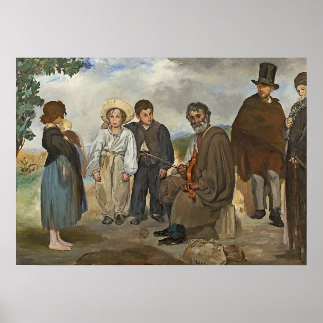 Manet | Der alte Musiker, 1862 Poster (Vorne)