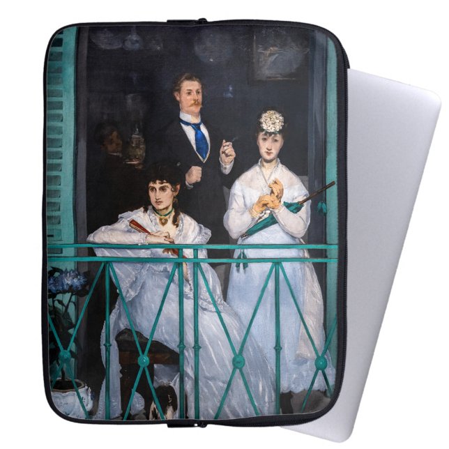 Manet - Der Balkon / Le Balcon Laptopschutzhülle (Von Creator hochgeladen)