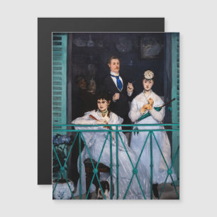 Manet - Der Balkon / Le Balcon Magnetkarte