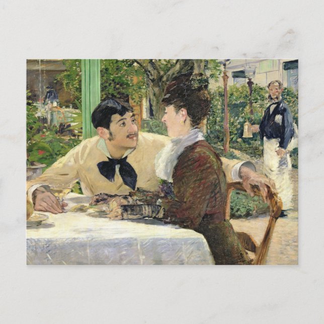 Manet | Der Garten von Pere Lathuille, 1879 Postkarte (Vorderseite)