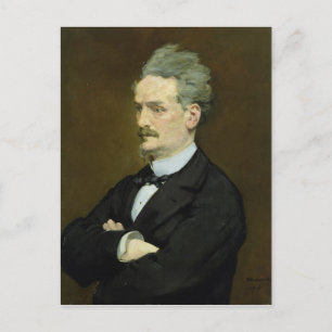Manet Der Journalist Henri Rochefort , 1881 Postkarte