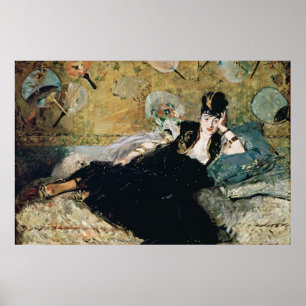 Manet   die Dame mit Fächern Poster