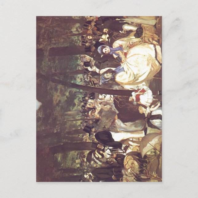 Manet, Edouard Musik im Tuileriengarten 1862 Techn Postkarte (Vorderseite)