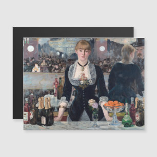 Manet - Ein Bar auf der Folies-Bergere-Magnetkarte Magnetkarte
