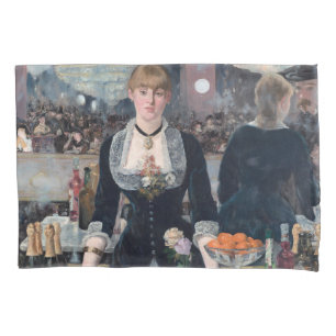 Manet - Eine Bar in den Folies-Bergere Kissenbezug