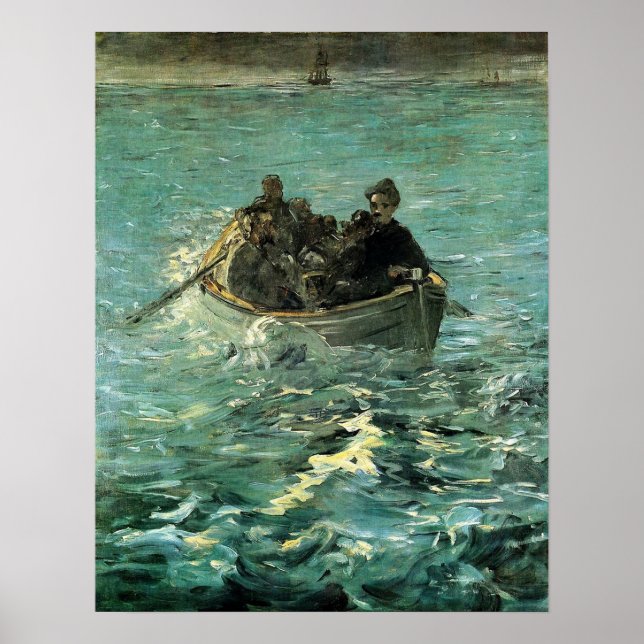 Manet - Flucht aus Rochefort, 1880 Poster (Vorne)