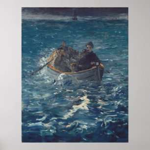 Manet - Flucht vor Rochefort Poster