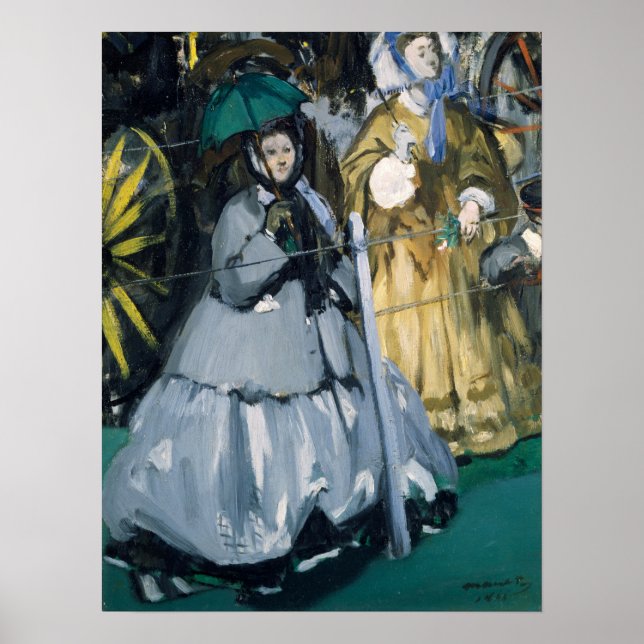 Manet - Frauen in Rassen Poster (Vorne)