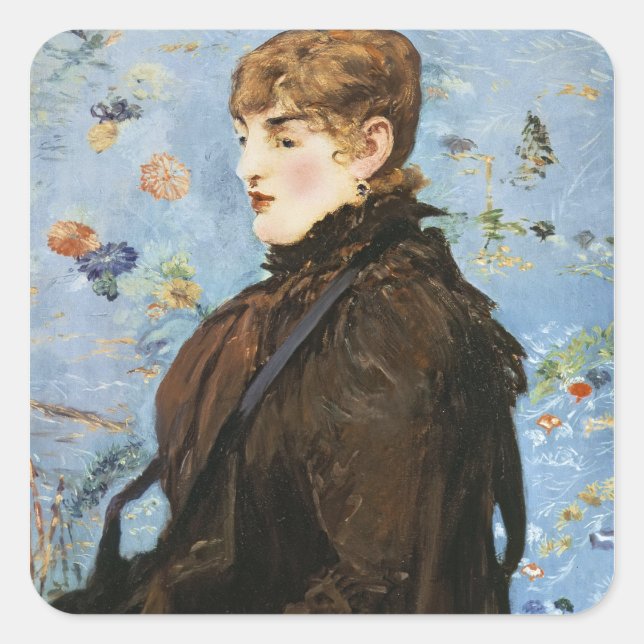 Manet | Herbst 1882 Quadratischer Aufkleber (Vorderseite)