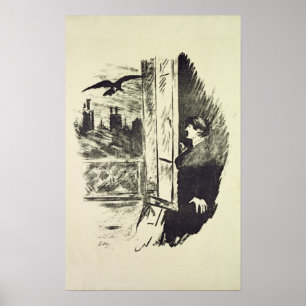 Manet   Illustration für 'das Raven Poster