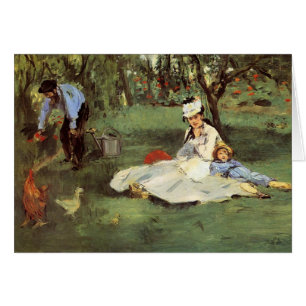Manet Impressionist French Family Garden Malerei