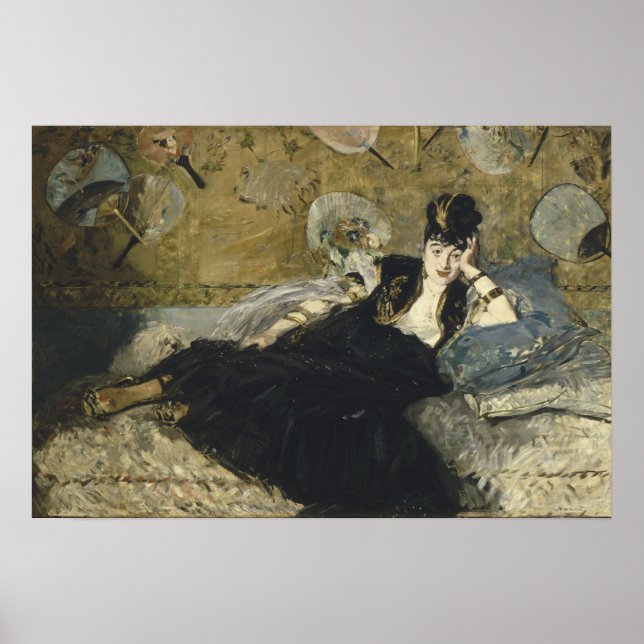 Manet - Lady with Fans, (Nina de Calais) Poster (Vorne)
