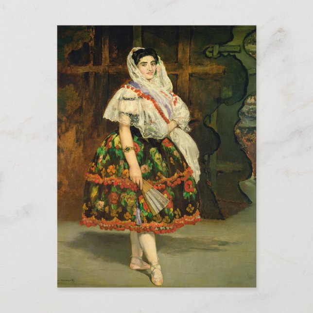 Manet | Lola de Valence, 1862 Postkarte (Vorderseite)