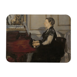 Manet Madame Manet am Klavier, 1868 Magnet