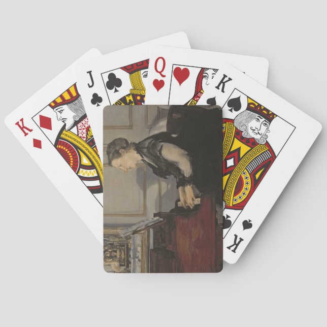 Manet | Madame Manet am Klavier, 1868 Spielkarten (Rückseite)